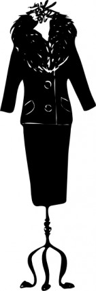 clip art de mujer traje