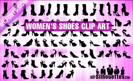mulheres s sapatos clipart
