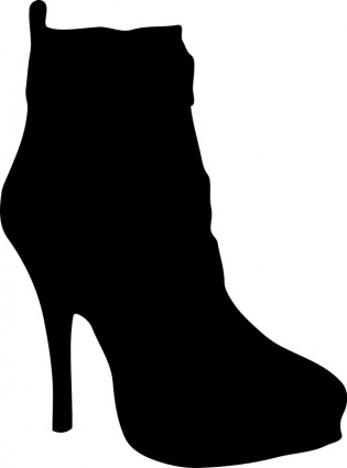 المرأة الأحذية صورة ظلية