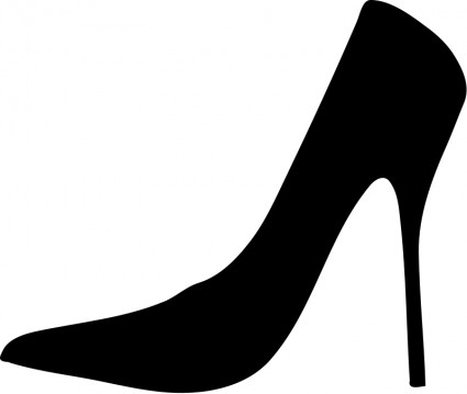 silueta del zapato de mujer