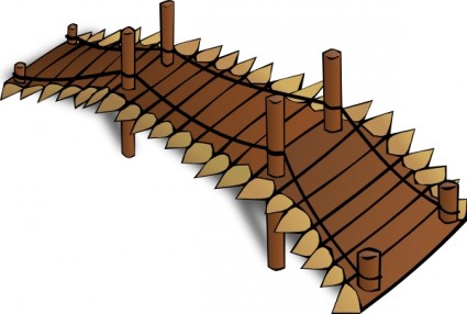 clipart de pont en bois