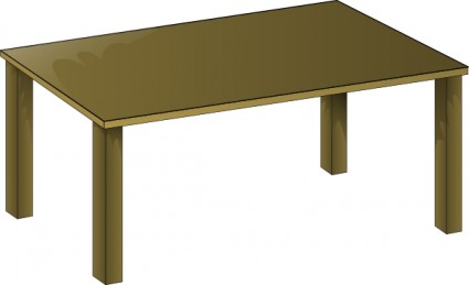 木製のテーブル クリップ アート