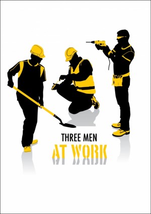 Workers Silhouettes Vector