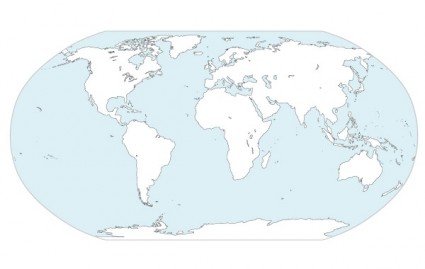 kontynentach świata mapa wektor