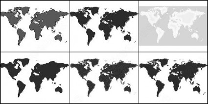 Welt Karte Pinsel