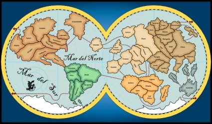 prediseñadas mapa de mundo