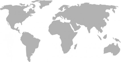 ClipArt di mappa mondo