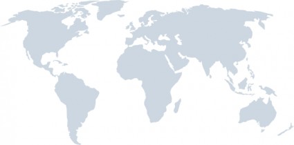 Mapa świata więcej szczegółów clipart