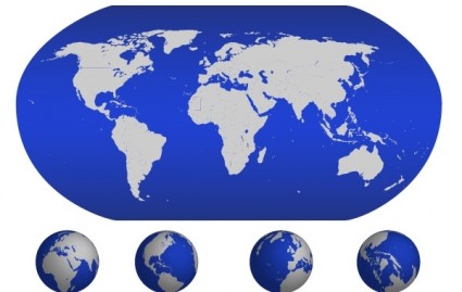 Mapa wektor świat