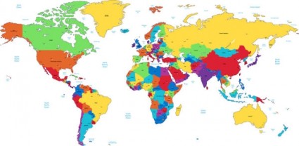 Mapa wektor świat