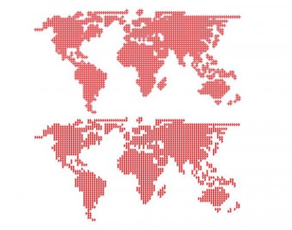 世界地図のベクトル