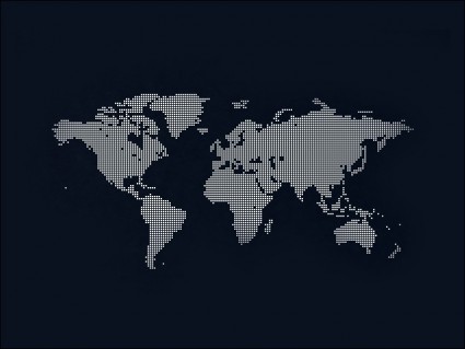peta vektor dunia