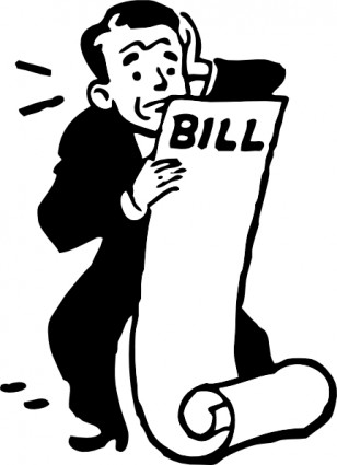 besorgt ein Bill-ClipArt
