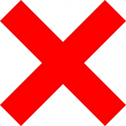 X Icon Clip Art