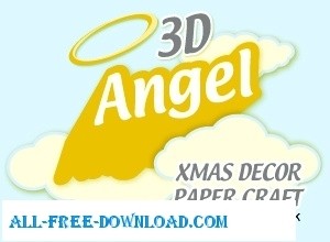 Boże Narodzenie anioły papierowe