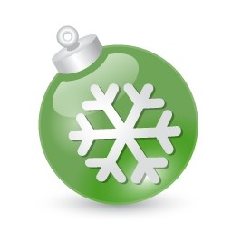 bola de Navidad verde