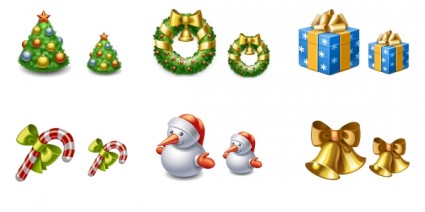 Navidad icon set pack iconos