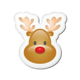 Xmas Sticker Reindeer