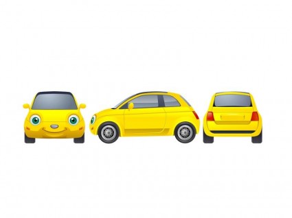 黄色の車