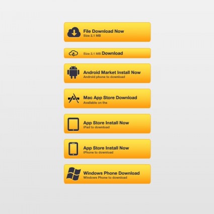 Yellow Download Buttons