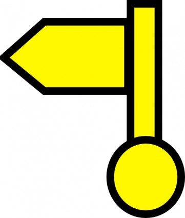 bandera amarilla clip art
