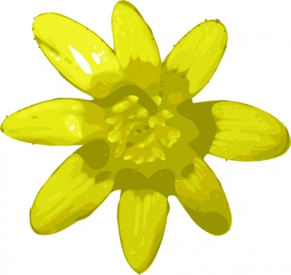 黃色花卉剪貼畫