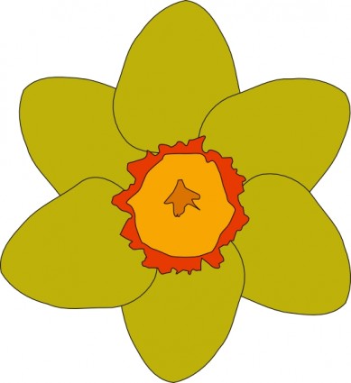 clipart fleur jaune
