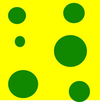 노란색 녹색 구멍 클립 아트