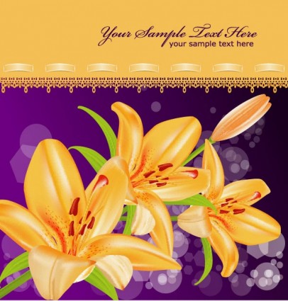Yellow Lily Vector