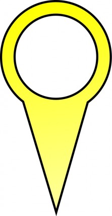 Mapa żółty pin