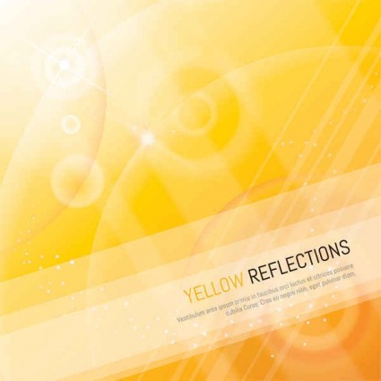 żółty refleksji grafiki wektorowej