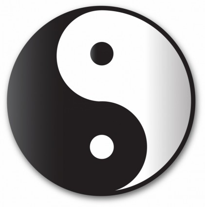 botão de Yin yang