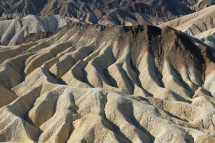 Zabriskie point death valley w Kalifornii