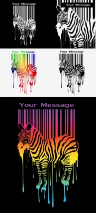 wektor Zebra i kodów kreskowych