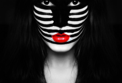 Zebra Make Up Portrait