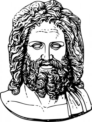 Zeus cabeça clip-art