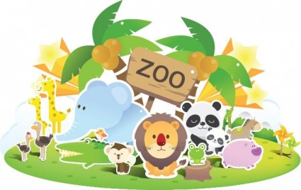 vector cute Zoo