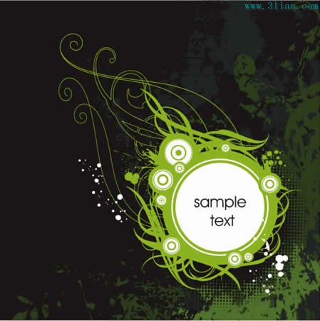 Green Circles Border-vector Pattern-free Vector Free Download