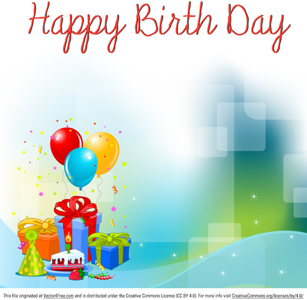 Birthday Background Vector-vector Background-free Vector Free Download