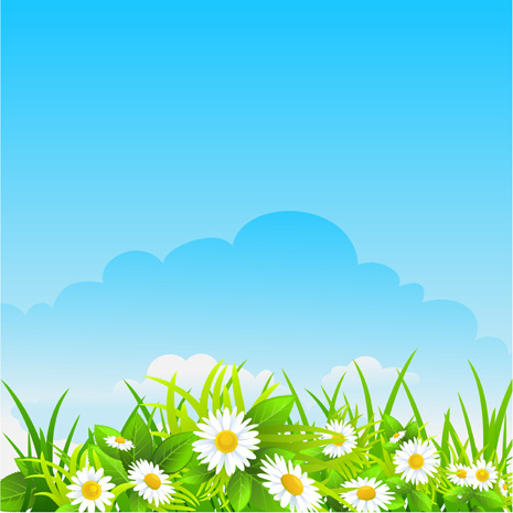 Blue Sky With Nature Vector Background Vector-vector Background-free Vector  Free Download