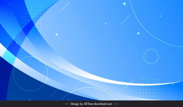 Decorative Background Template Modern Dynamic Blue Design-vector Background-free  Vector Free Download