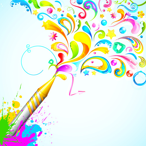 Dynamic Holi Vector Background-vector Background-free Vector Free Download