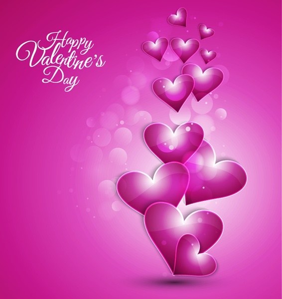 Happy Valentine Day Background Vector Illustration-vector Heart-free Vector  Free Download