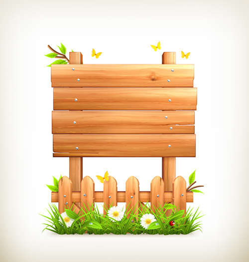 Nature And Wooden Board Background-vector Background-free Vector Free  Download