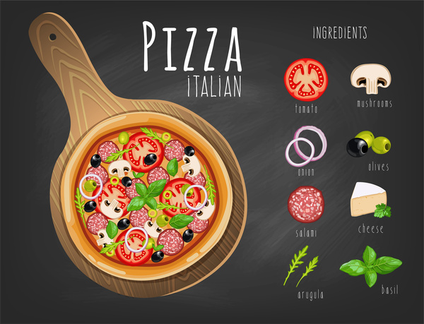 Pizza Background-vector Background-free Vector Free Download