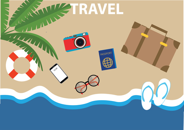 Travel Background Concept-vector Background-free Vector Free Download