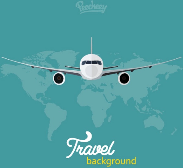 Travel The World Background-vector Background-free Vector Free Download