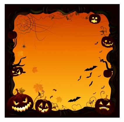 Halloween Pumpkin Border-vector Misc-free Vector Free Download
