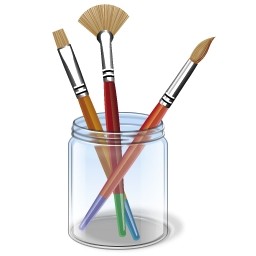 Pen Brush On Jar-vista Icon-free Icon Free Download