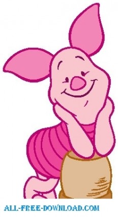 Winnie The Pooh Piglet-vector Cartoon-free Vector Free Download